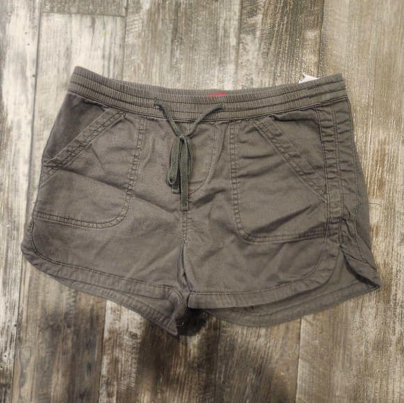 Unionbay Women’s Drawstring Shorts – Size Large – Brown/Gray - Picture 3 of 6